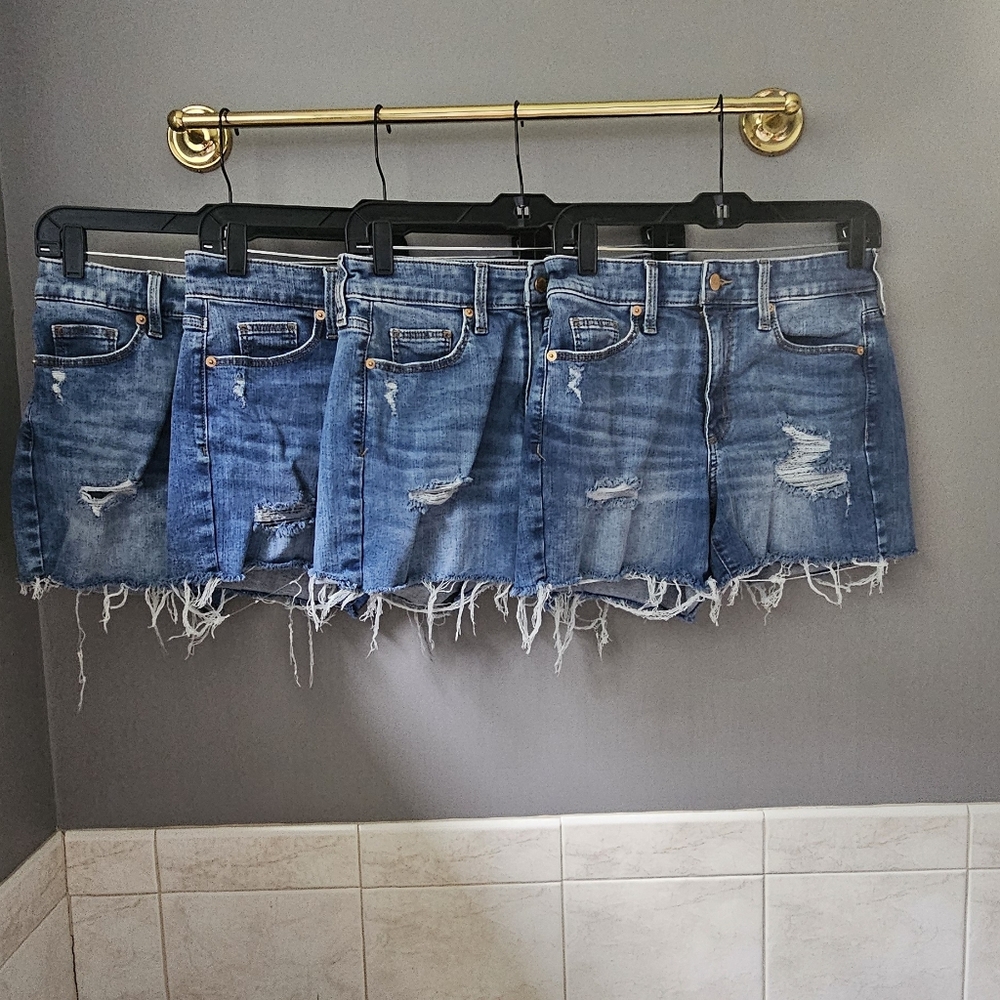 Universal Thread 6/28 Blue Jean Shorts x 4